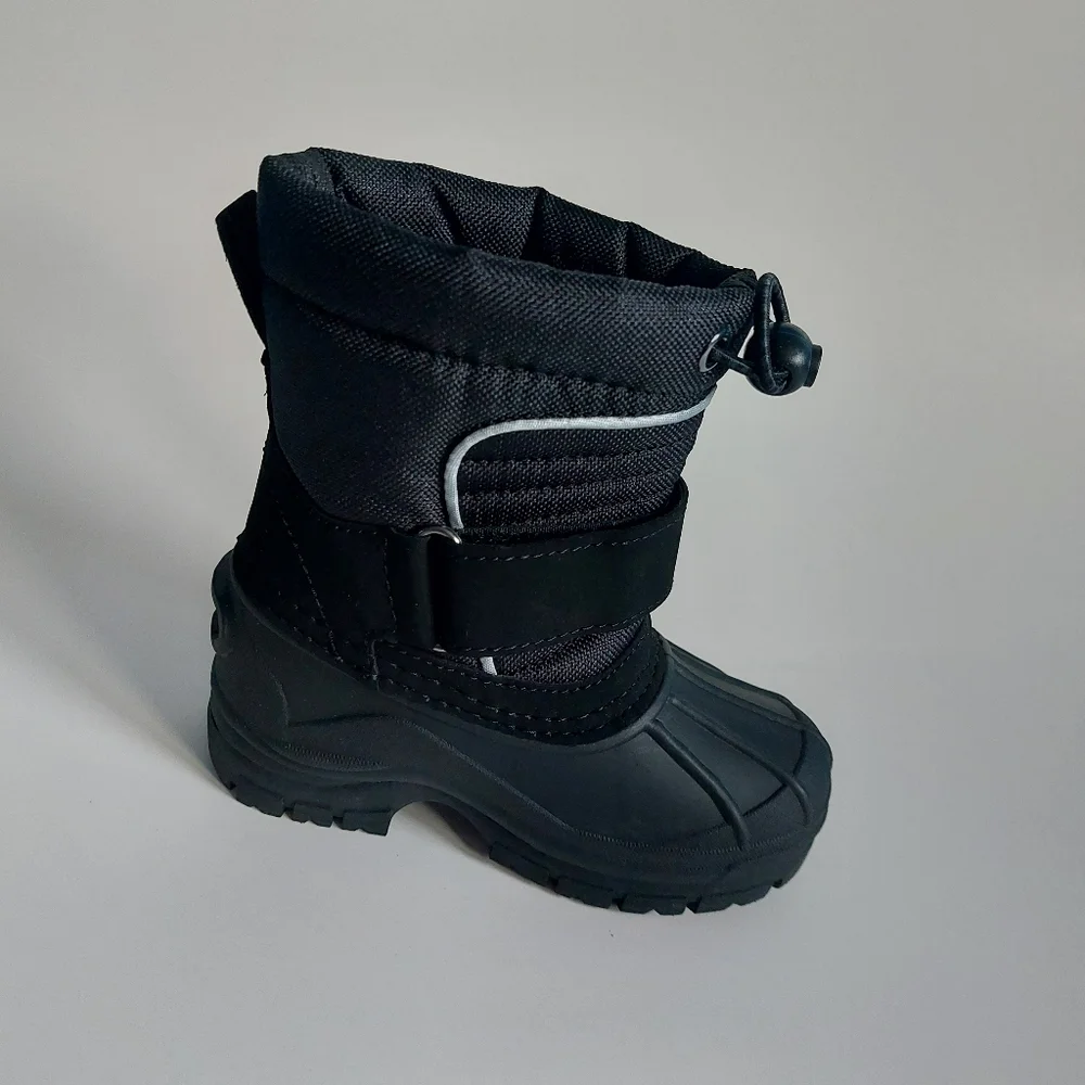Totes Taelor toddlers Boys waterprof‎ winter boots black size 6T